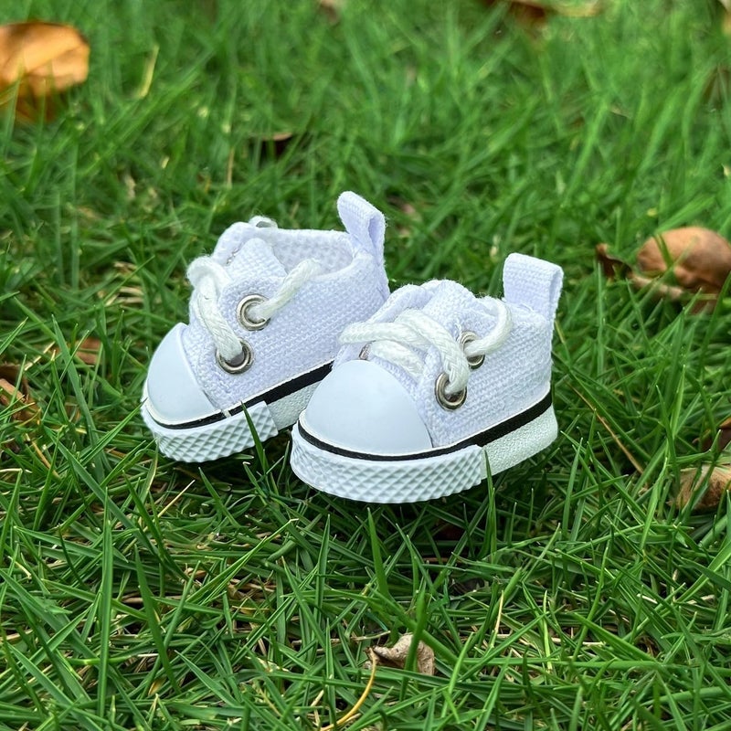 Jojedomo Compatible with Labubu Doll Shoes for 17cm Doll,Shoes Used for Labubu Accessories (F-White) - Image 4